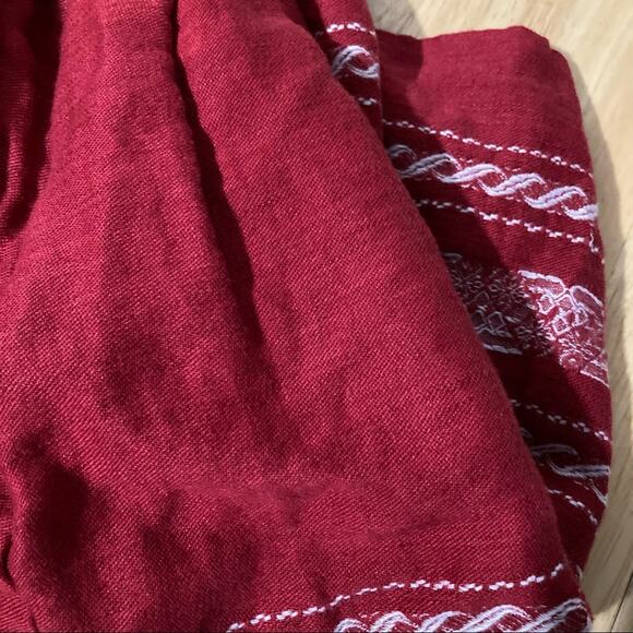 City Unltd Red Embroidered Skirt - Size 4P - Picture 5 of 5